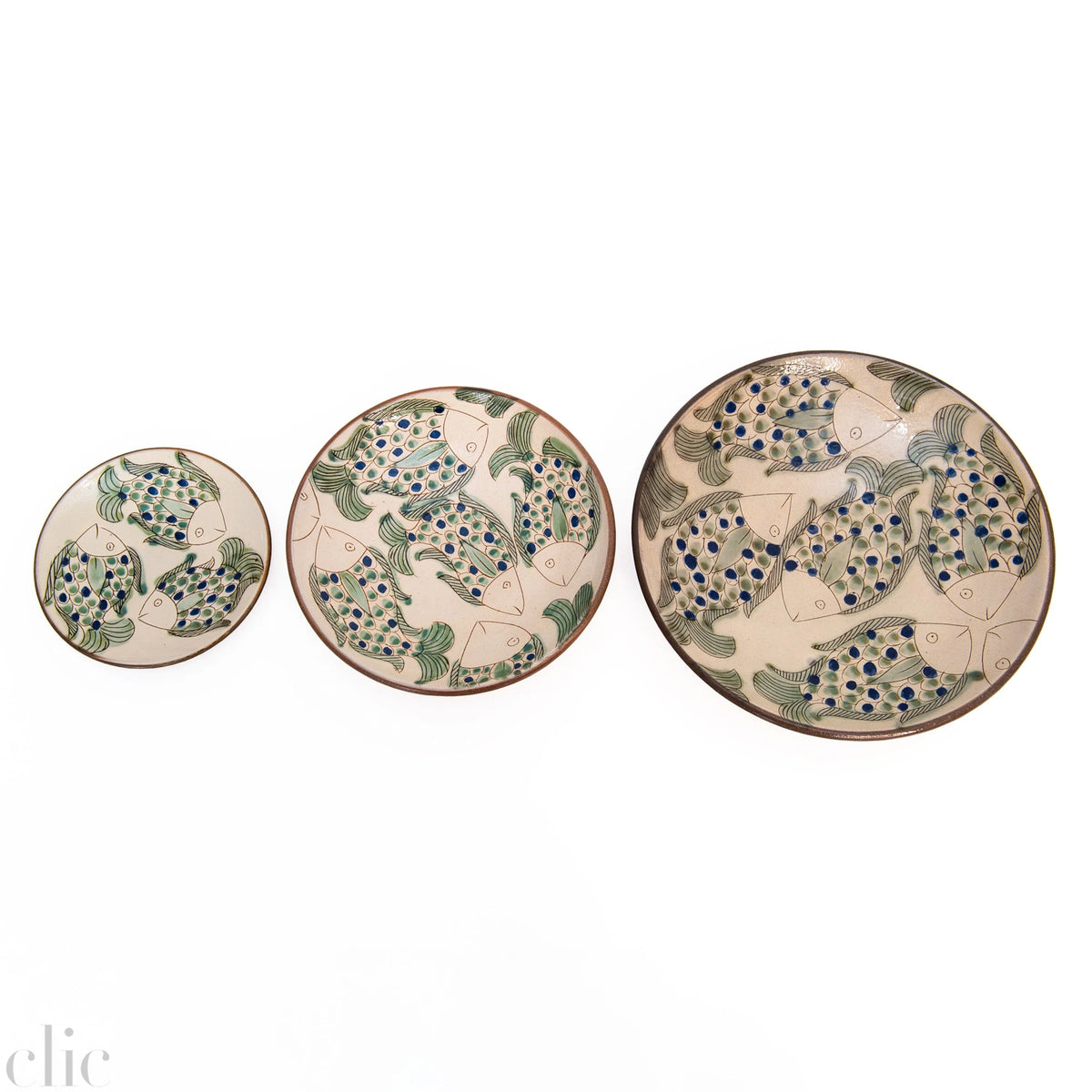 Ceramic Serving Plate in Pond, from Kiliim