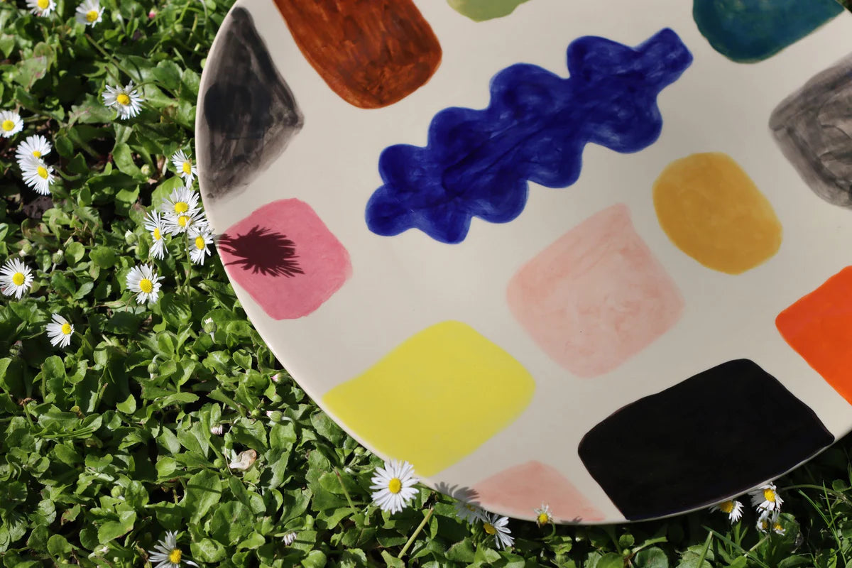 Mottle Stone Ceramic Platter, from Donna Wilson