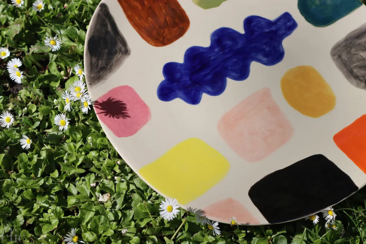Mottle Stone Ceramic Platter, from Donna Wilson