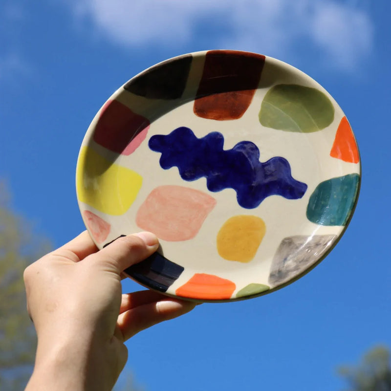 Mottle Stone Ceramic Side Plate, from Donna Wilson