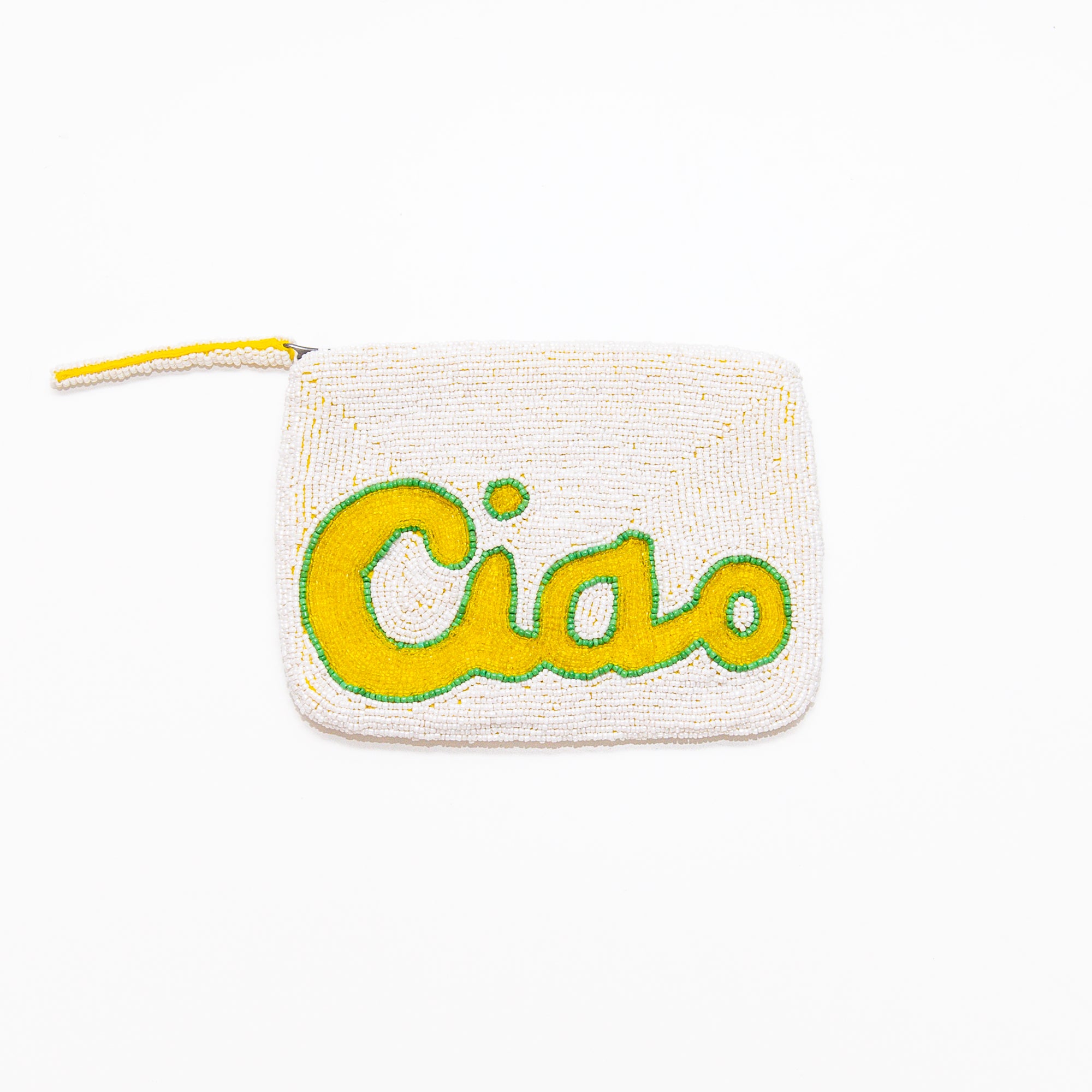 Ciao Mini Beaded Purse in White, from The Jacksons