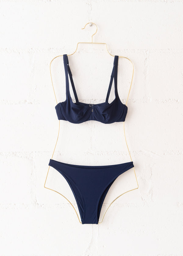 Cinquantasei Bikini in Navy Blue, from Lido