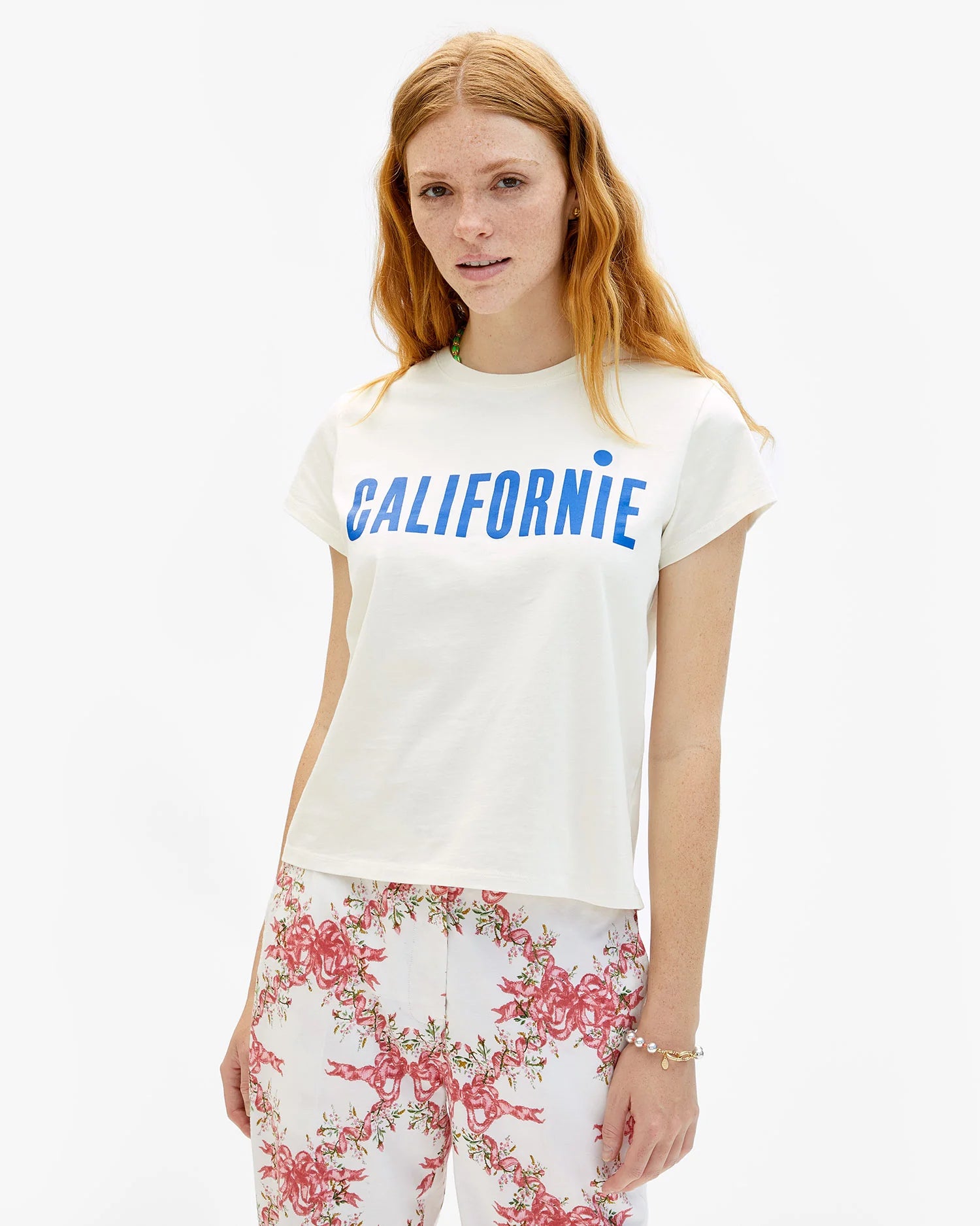 Classic Californie Tee in Cream, from Clare V
