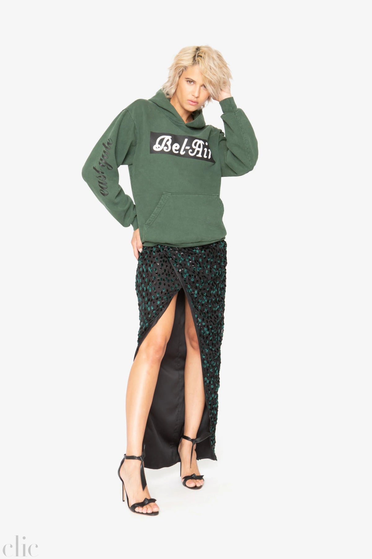 Bel-Air Hoodie in Forest Green, from Cloney