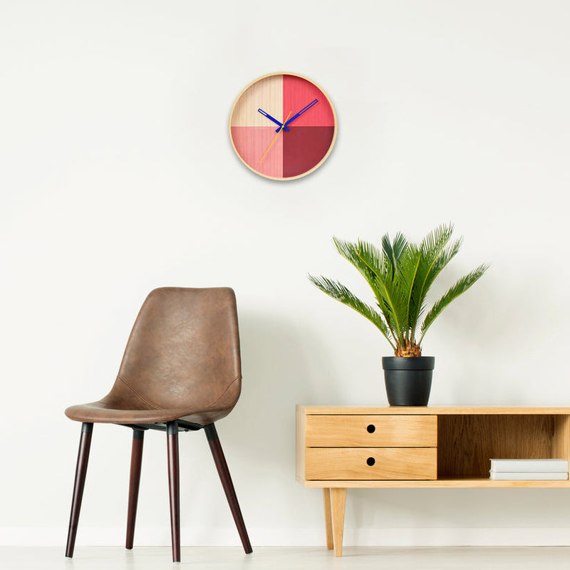 Flor Red Wall Clock, from Cloudnola