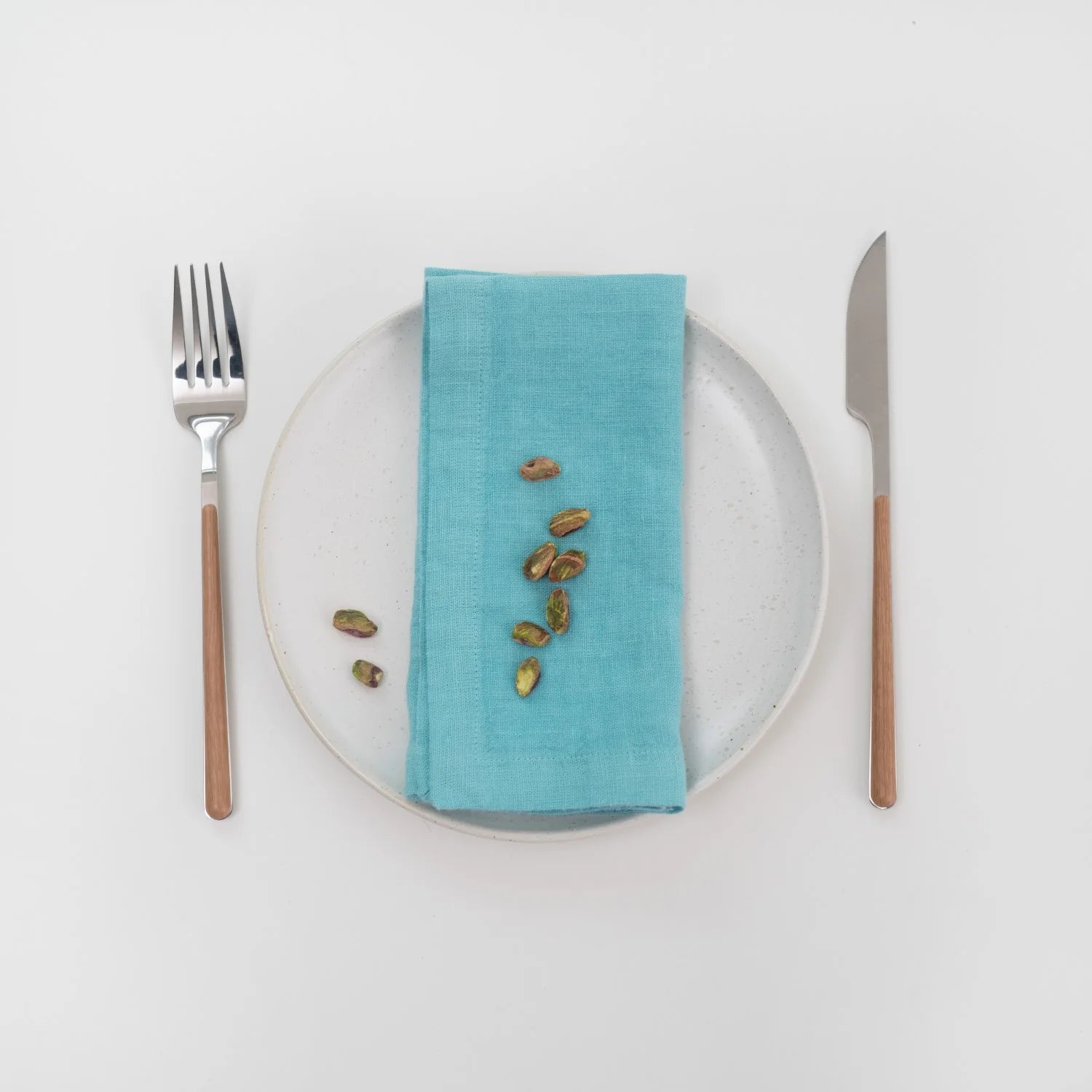 Linen Napkins Set of 2 in Coastal Blue, from Linen Tales