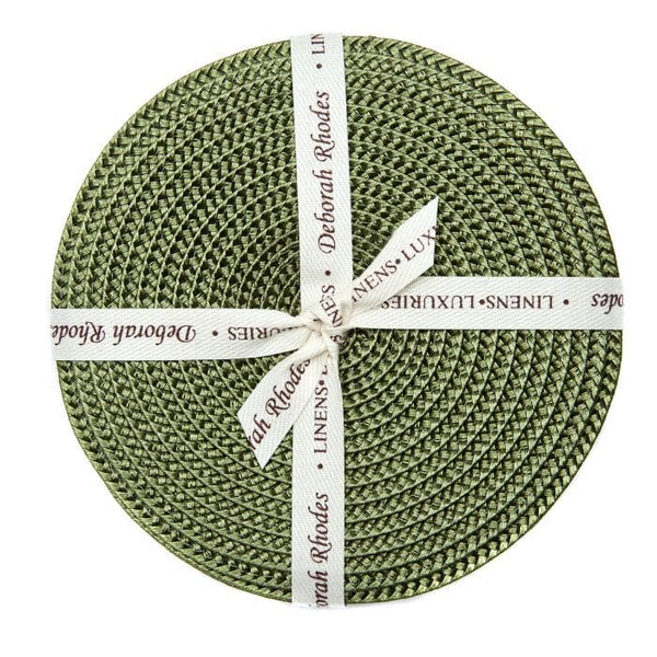 Linen Braid Coaster Set, from Deborah Rhodes