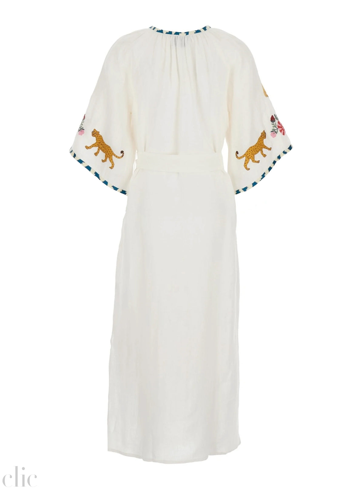 Congo Veronica Kaftan in White, from Benaras by Citrus