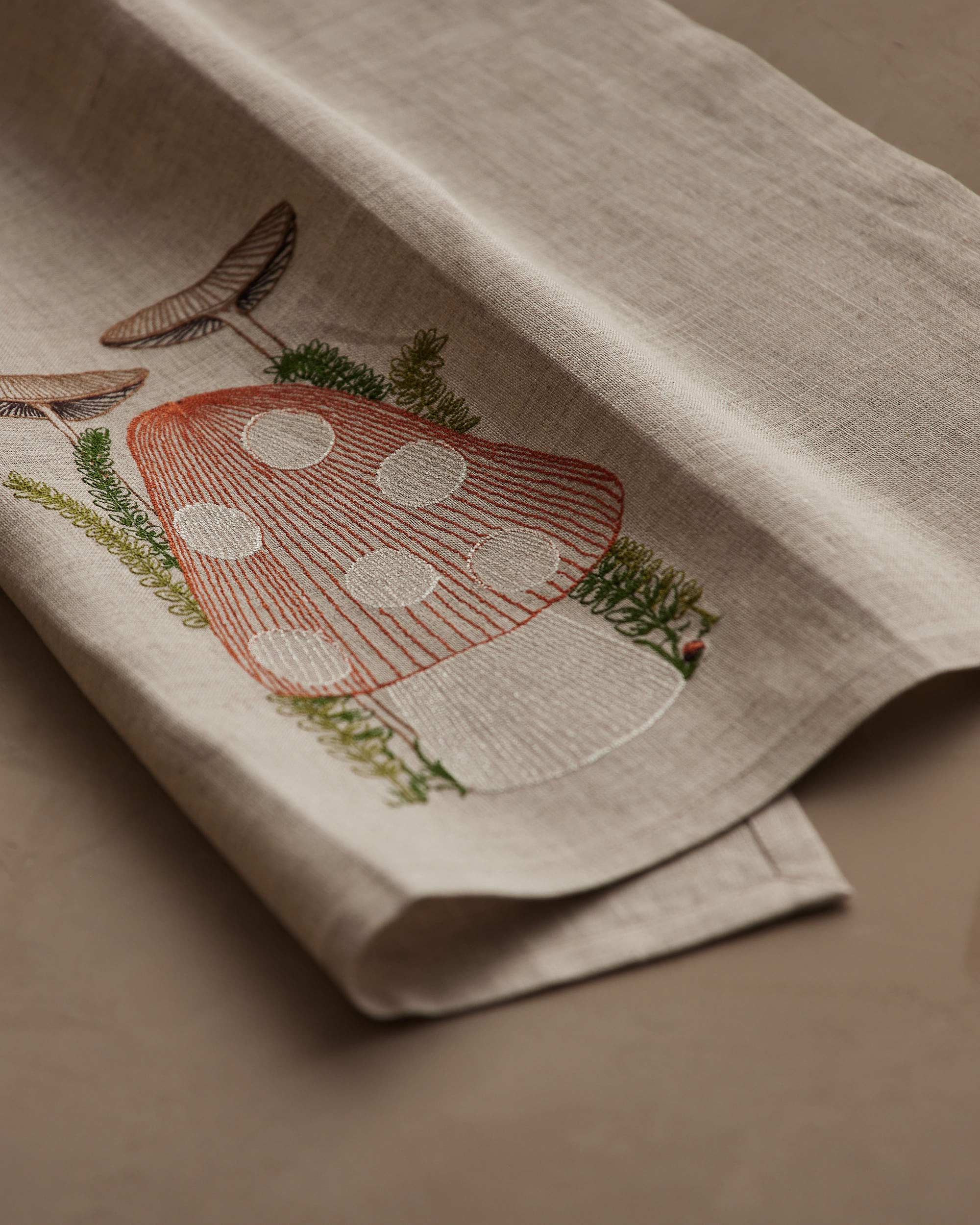 Mushroom Tea Towel, from Coral & Tusk