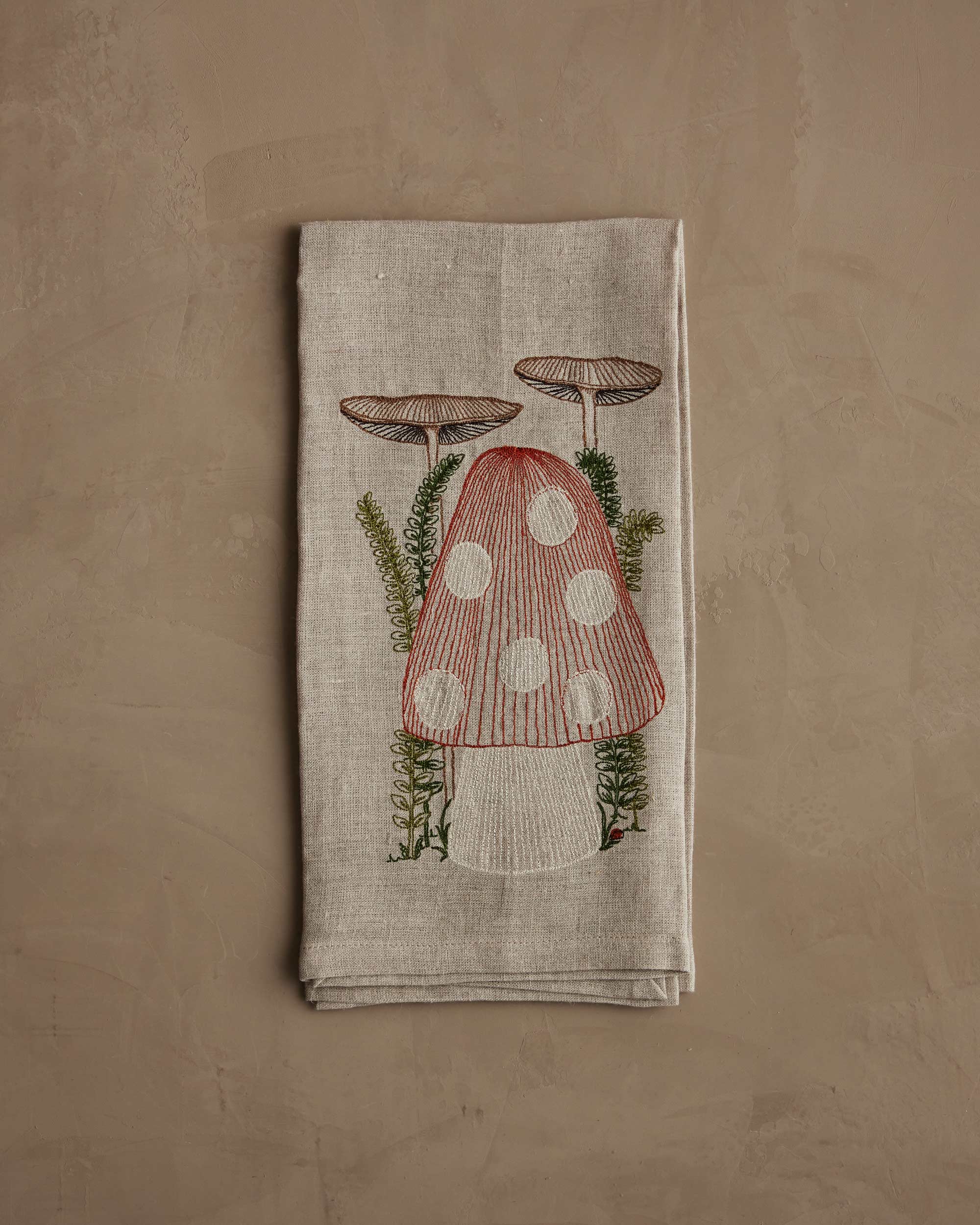 Mushroom Tea Towel, from Coral & Tusk