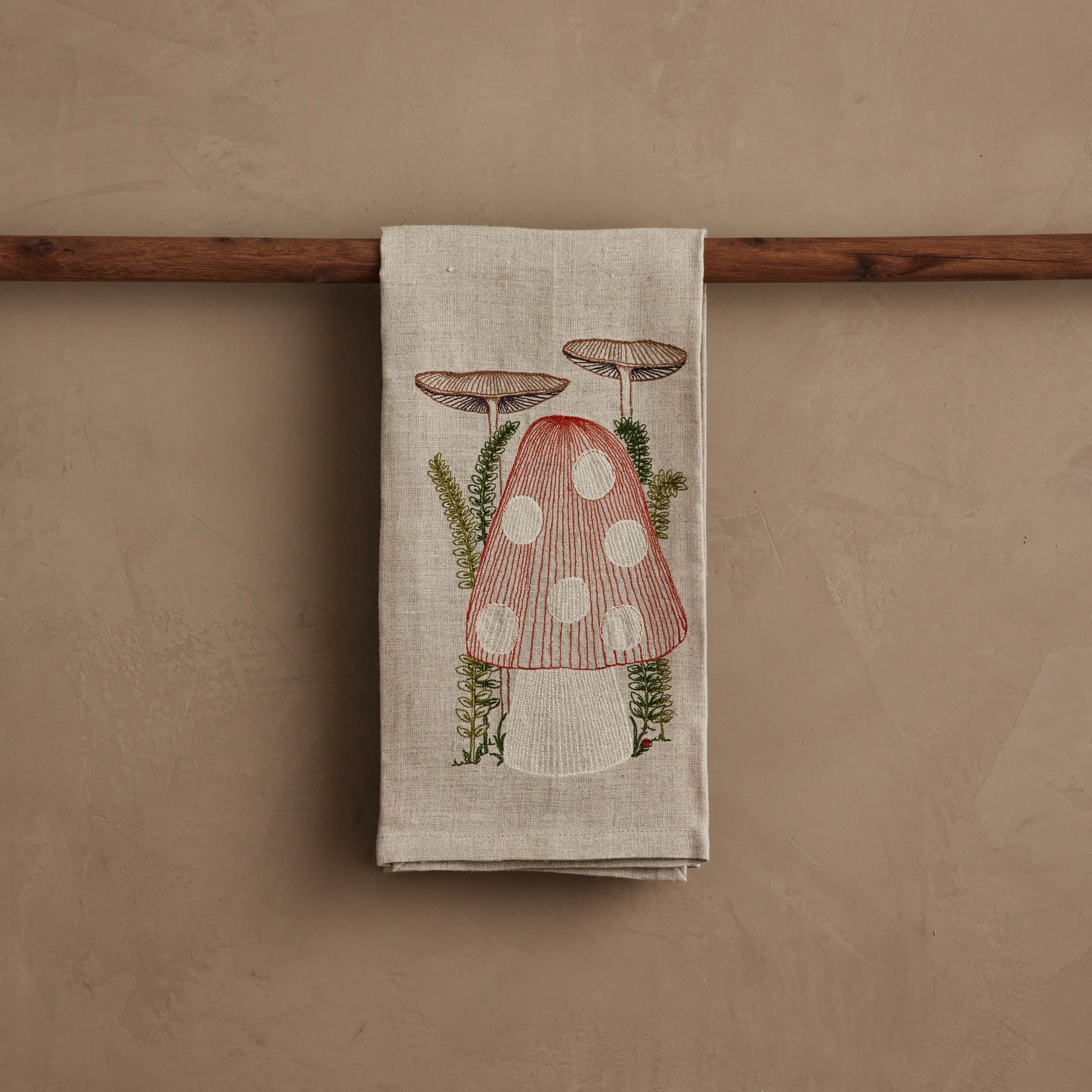 Mushroom Tea Towel, from Coral & Tusk