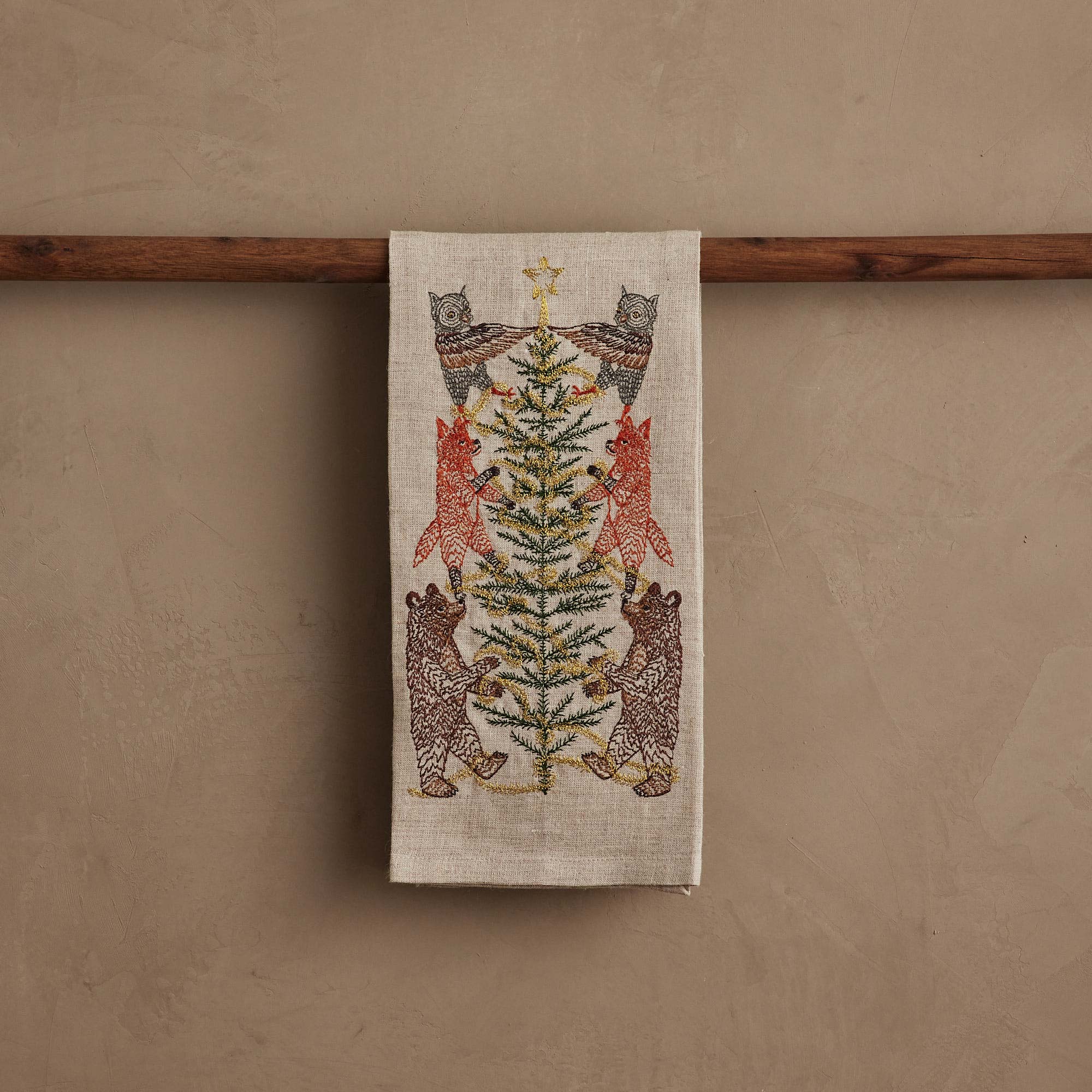 Tinsel Tree Tea Towel, from Coral & Tusk