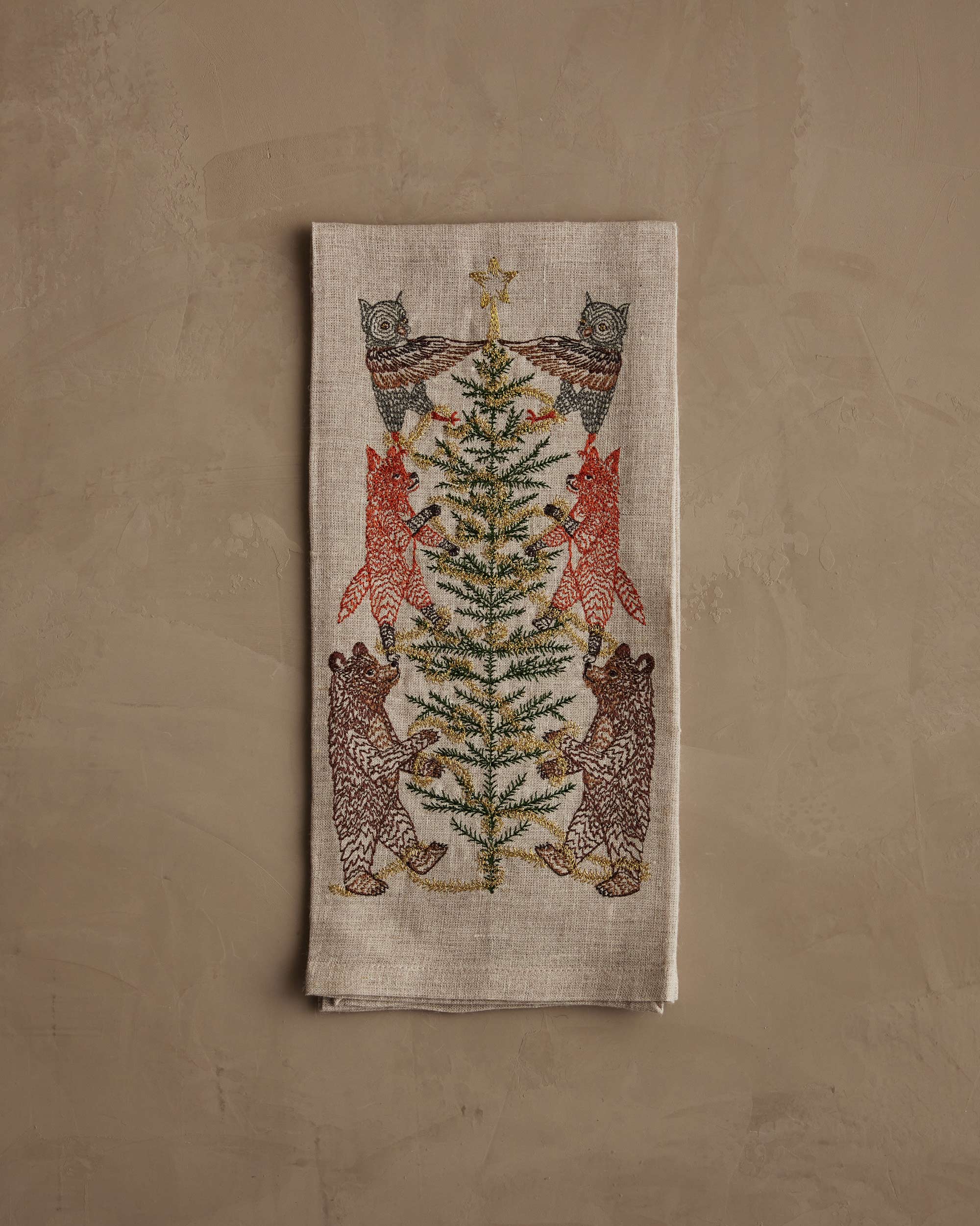 Tinsel Tree Tea Towel, from Coral & Tusk