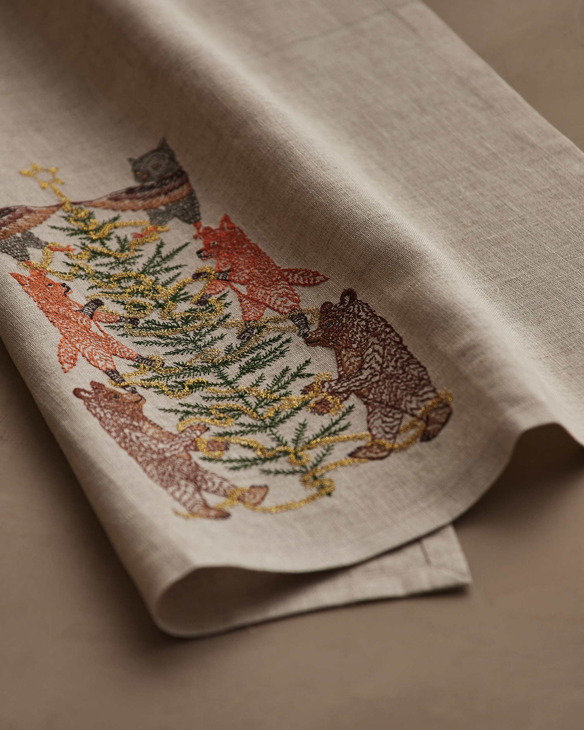 Tinsel Tree Tea Towel, from Coral & Tusk