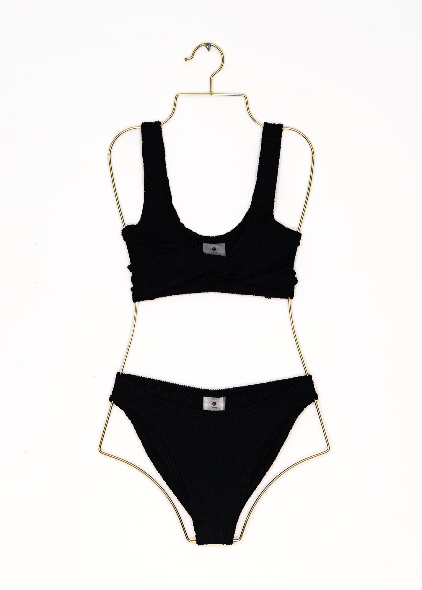 Coverage Juno Bikini in Black, from Hunza G
