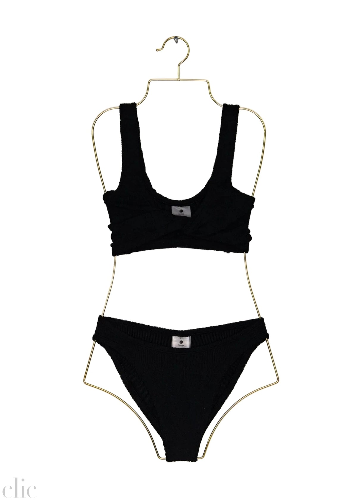 Coverage Juno Bikini in Black, from Hunza G