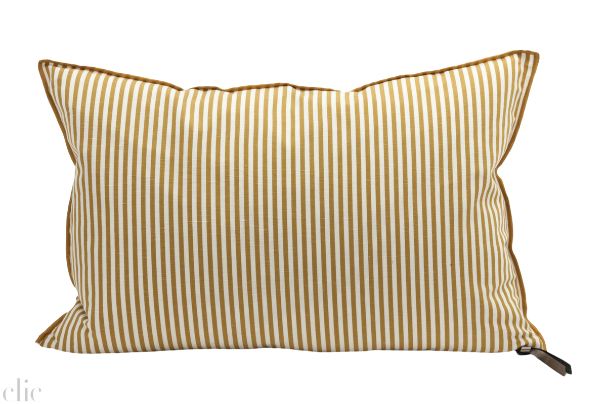 Canvas Portofino Pillow 16 x 24 in Ocre, from Maison de Vacances
