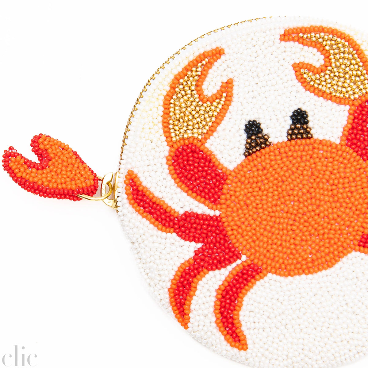 Crab Coin Purse in Red, from Olivia Dar