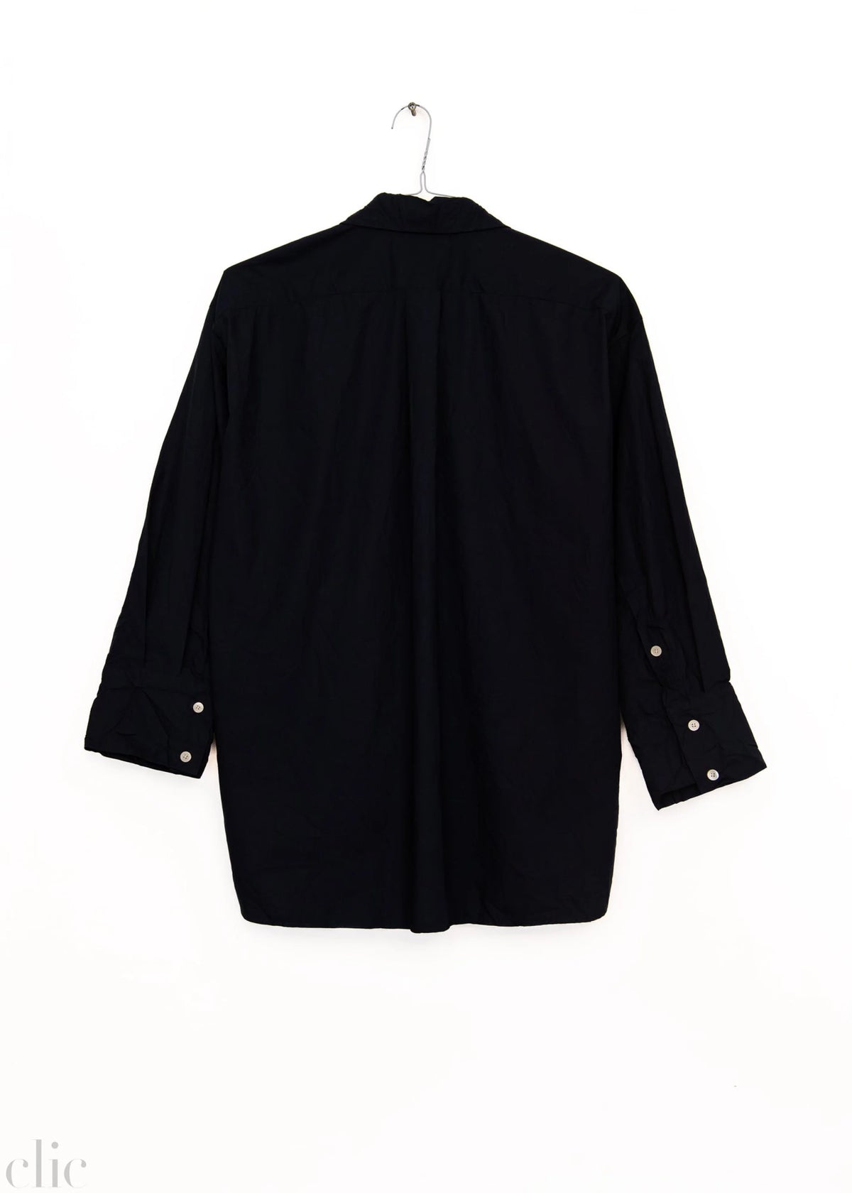 Crinkled Oversized Shirt in Navy, from Sayaka Davis