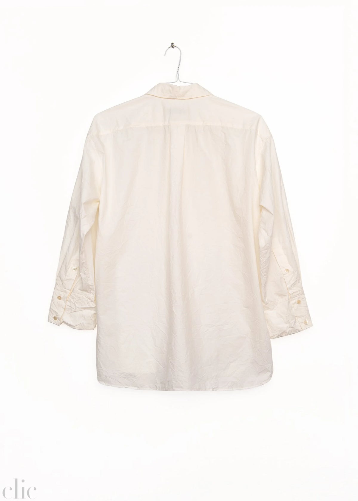 Crinkled Oversized Shirt in White, from Sayaka Davis