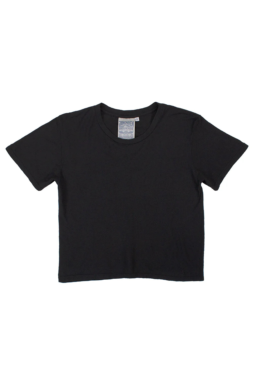 Cropped Ojai Tee in Black, from Jungmaven