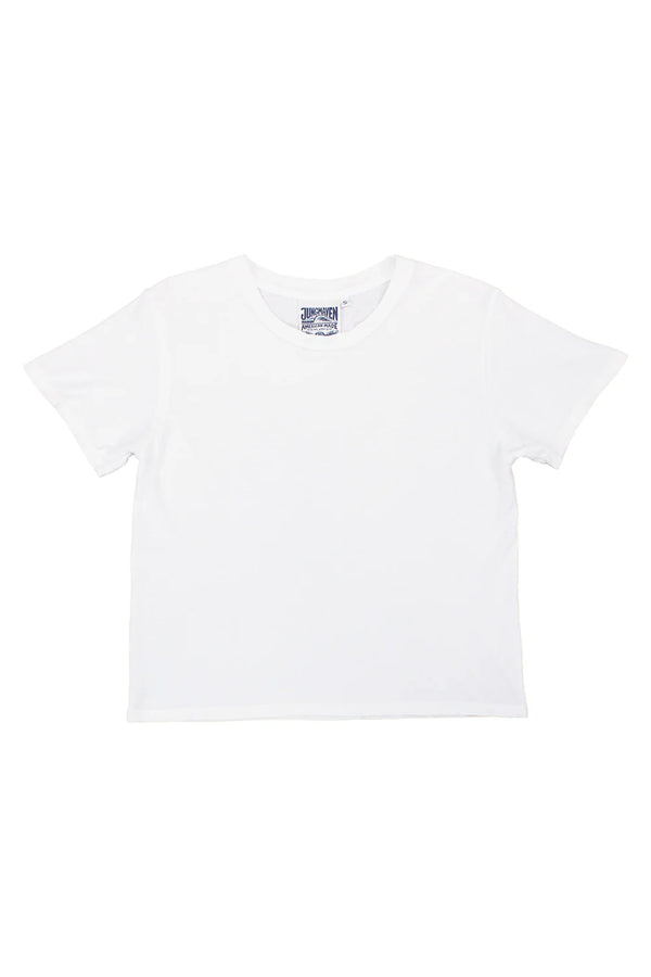 Cropped Ojai Tee in Washed White, from Jungmaven