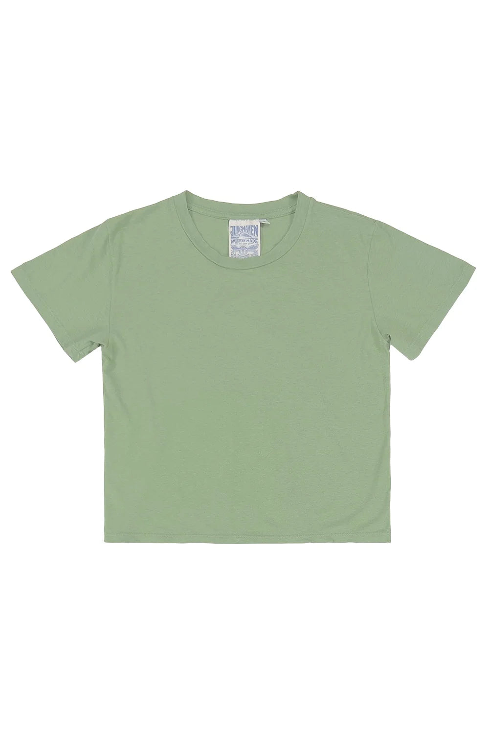 Cropped Ojai Tee in Pistachio, from Jungmaven