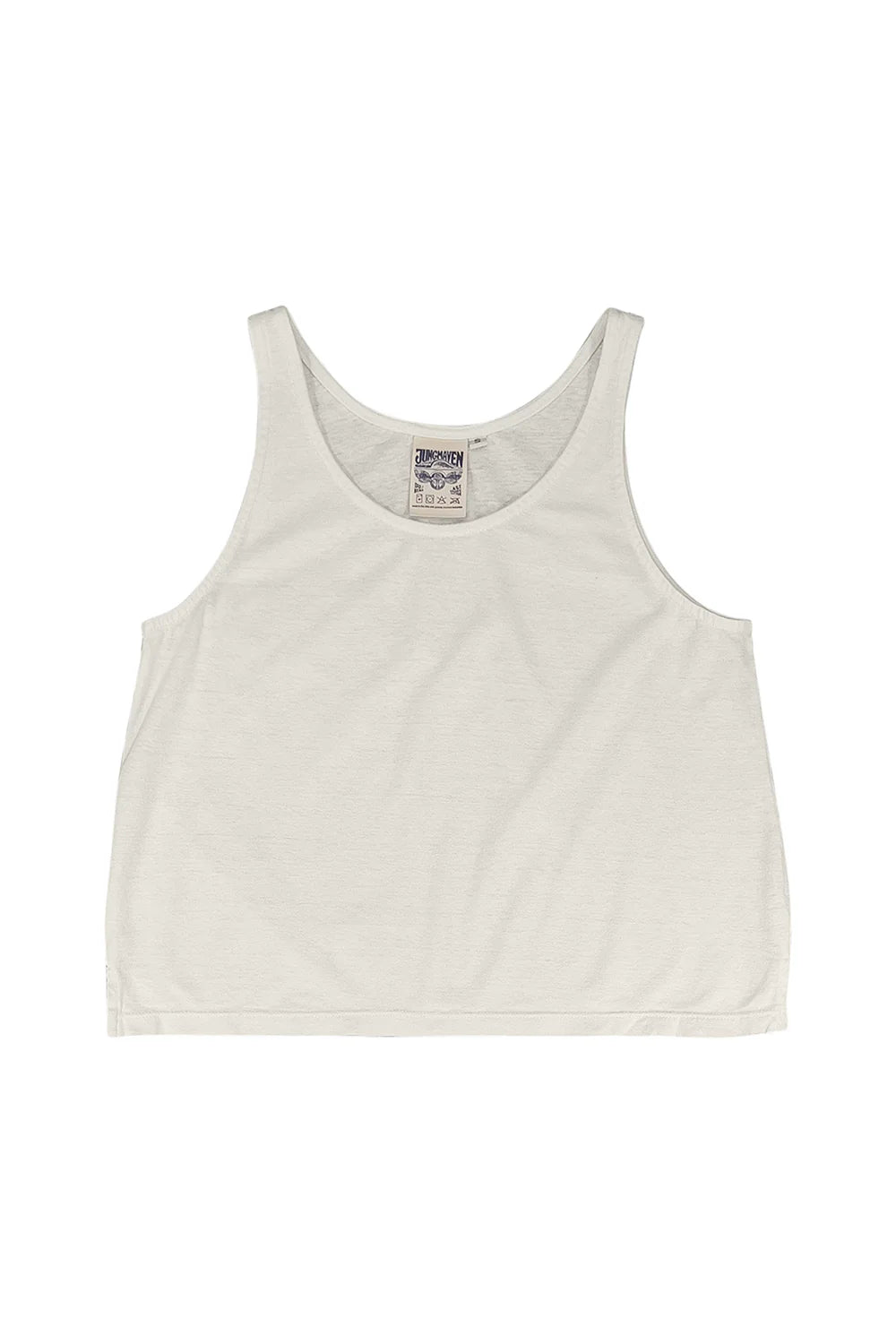 Cropped Tank in Washed White, from Jungmaven