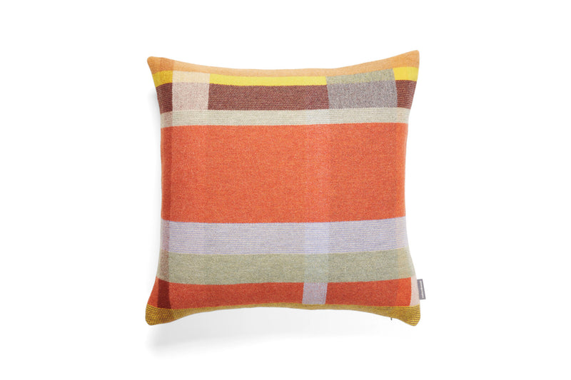 Cecil Block Cushion Cover in Orange, from Wallace Sewell