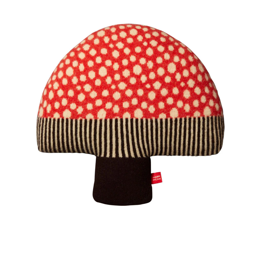 Mushroom Cushion in Red, from Donna Wilson