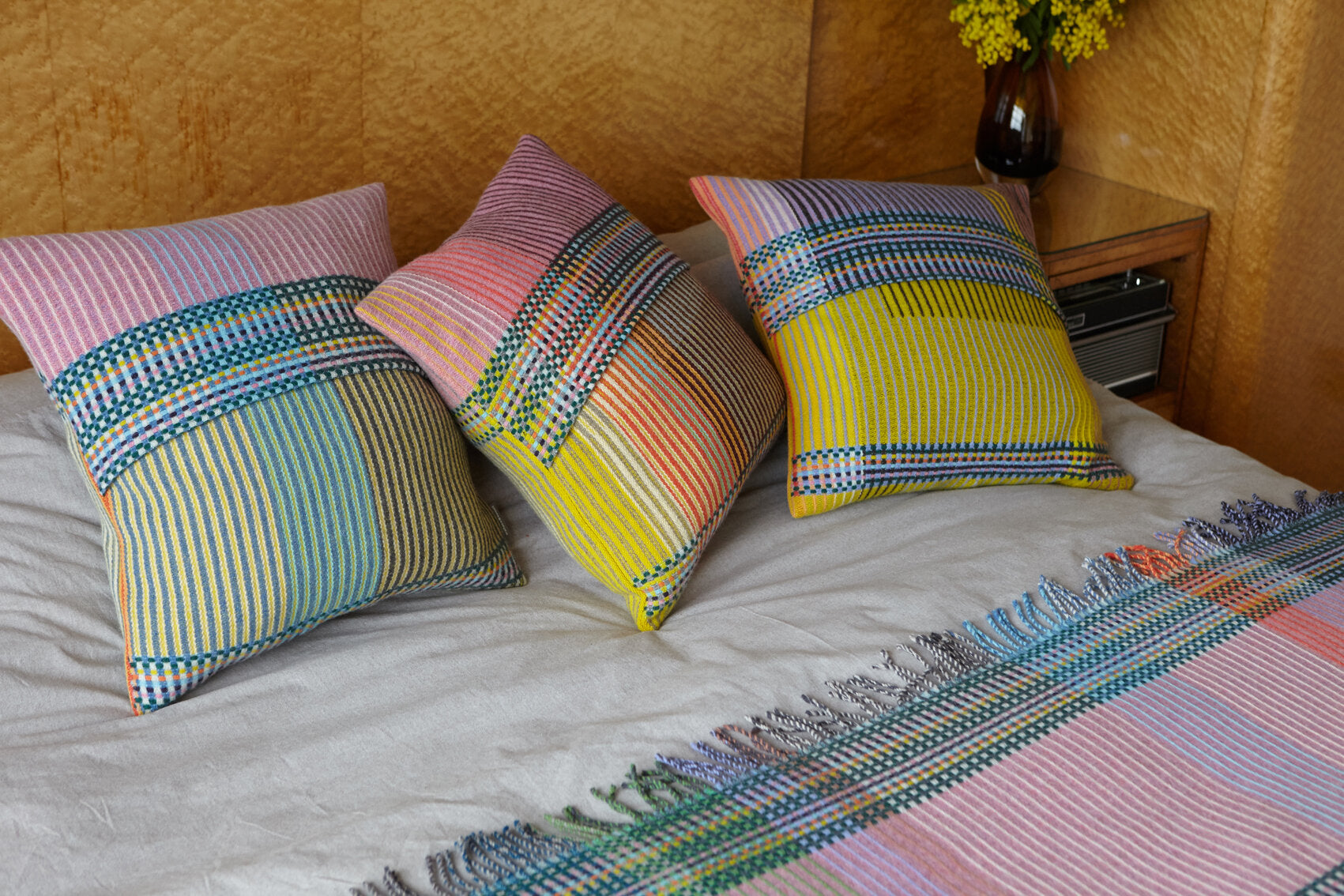 Hambling Pinstripe Cushion Cover, from Wallace Sewell