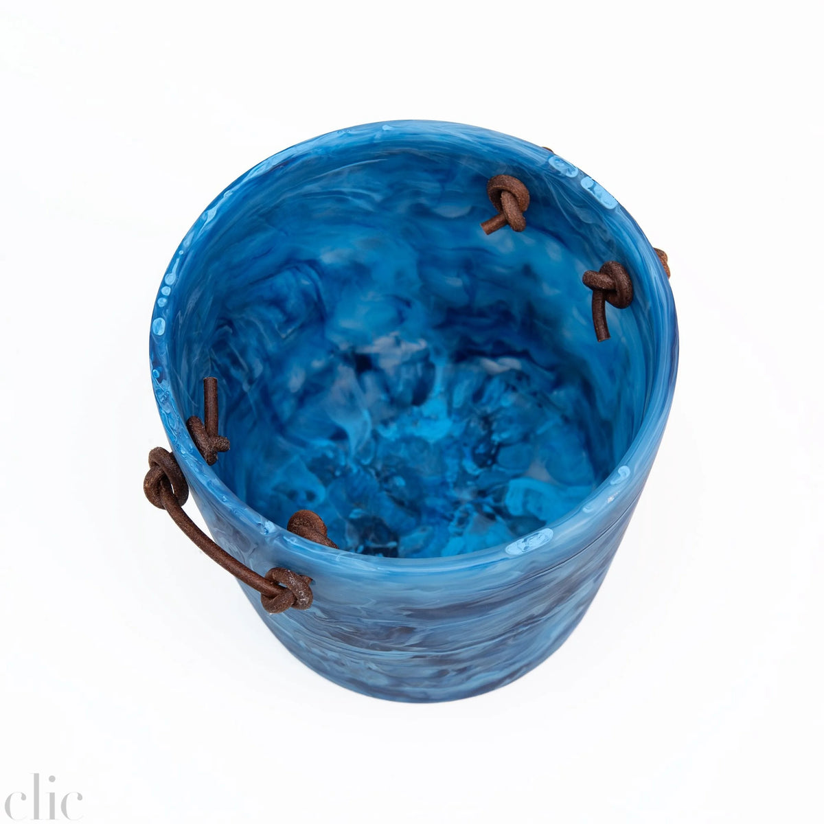 Ice Bucket in Denim Swirl, from Nashi Home