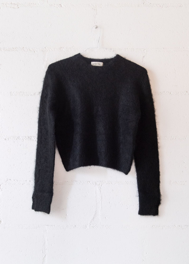 Cropped Sweater in Black, from Sayaka Davis