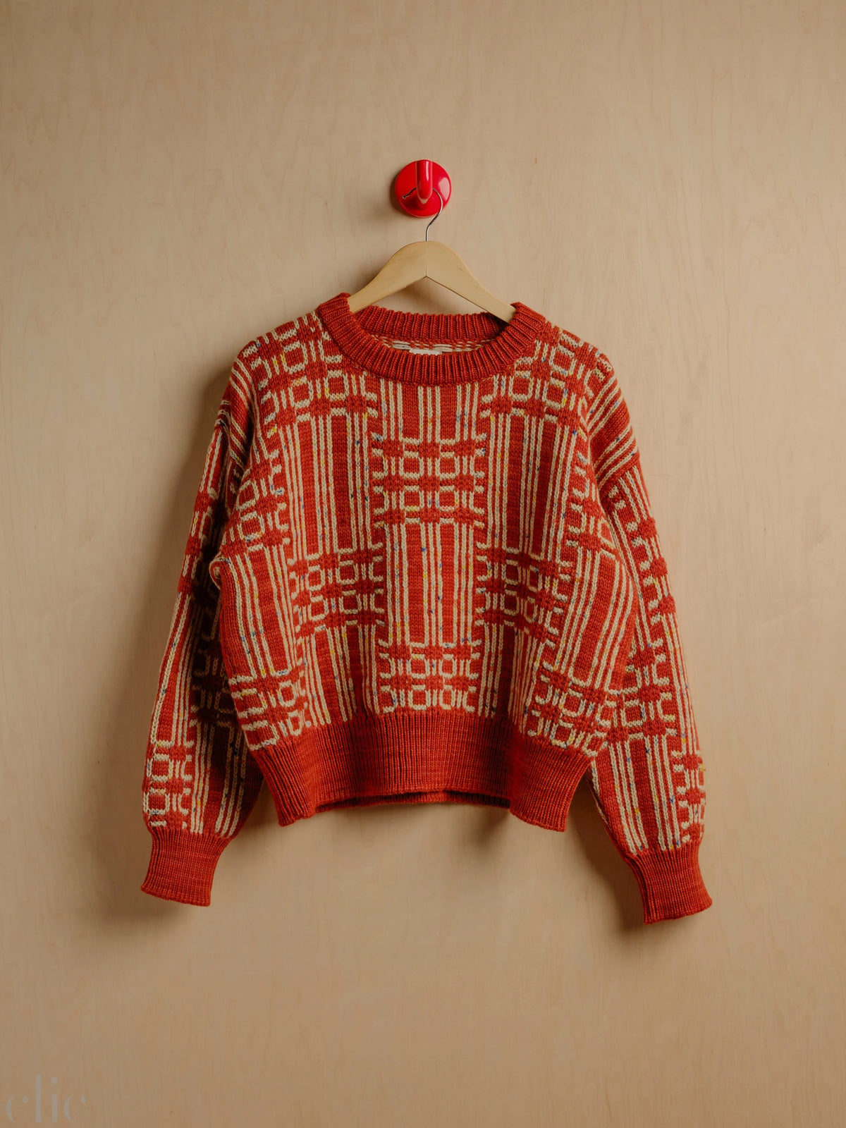Passing Through Sweater in Brick, from Degen