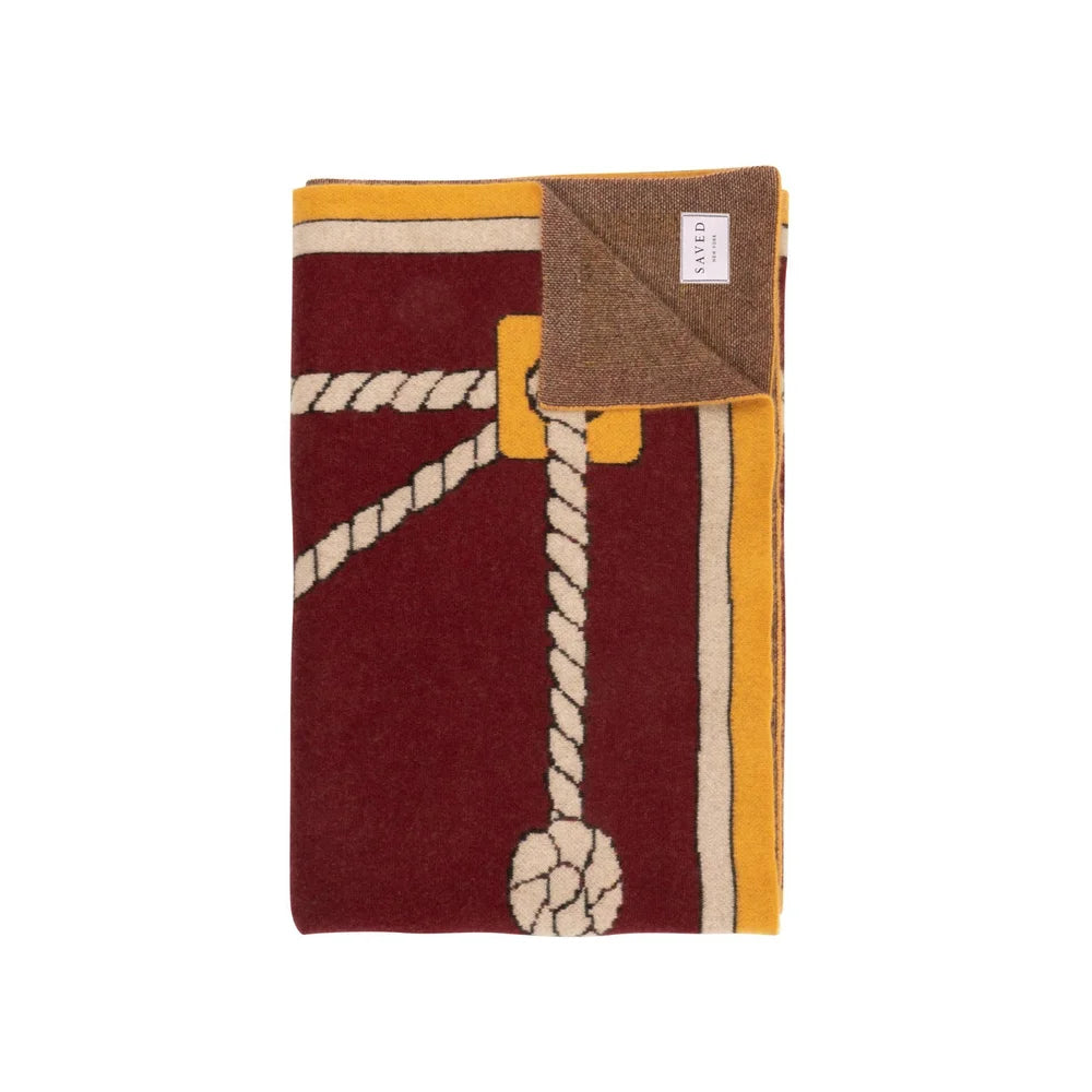 Ropes & Knots Cashmere Blanket, from Saved New York
