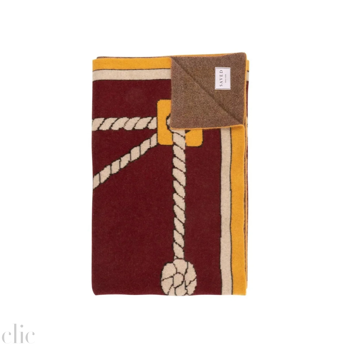 Ropes & Knots Cashmere Blanket, from Saved New York