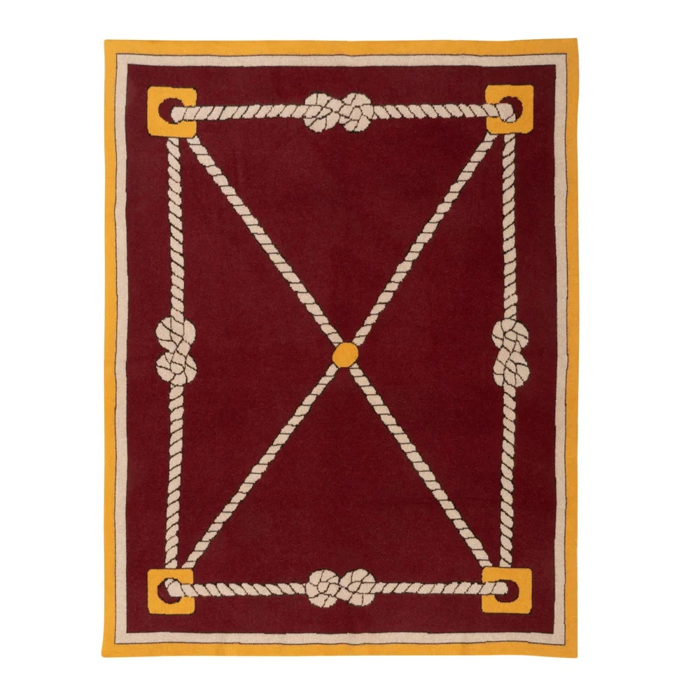 Ropes & Knots Cashmere Blanket, from Saved New York