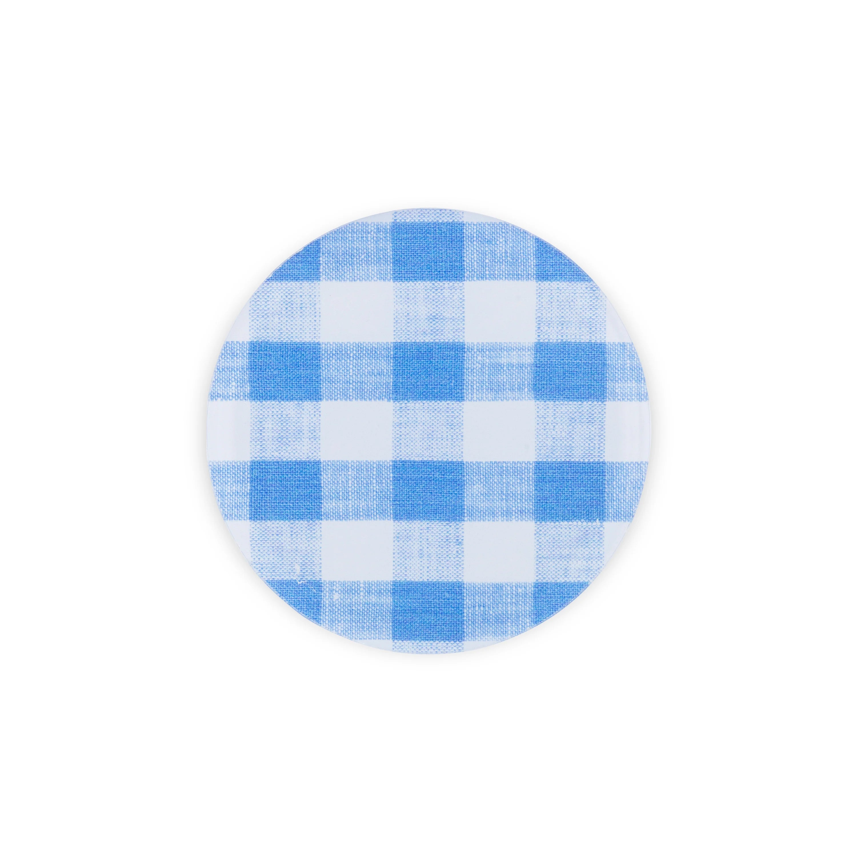 Set of 4 Coasters in Mack Blue Gingham, from Proper Table