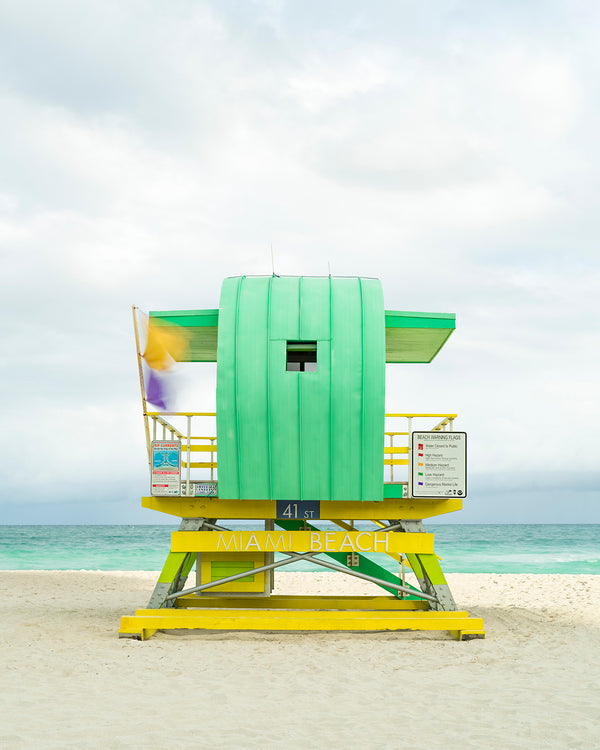 Lifeguard Tower 41st Street, Miami Beach by Tommy Kwak