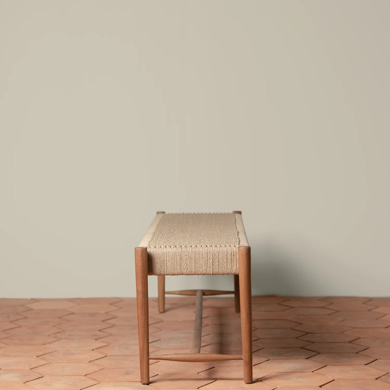Ingrid Woven Bench in Teak, from Woven Shop