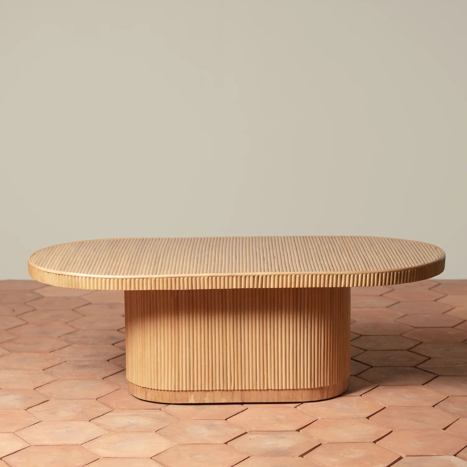 Gabriella Rattan Coffee Table in Natural, from Woven Shop