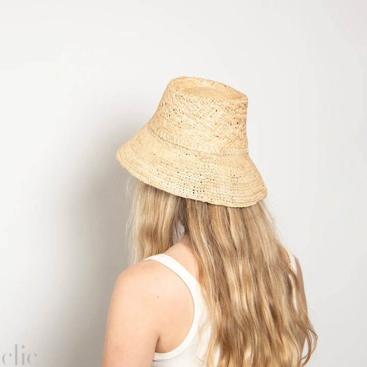 Fina Raffia Bucket Hat in Natural, from Wyeth