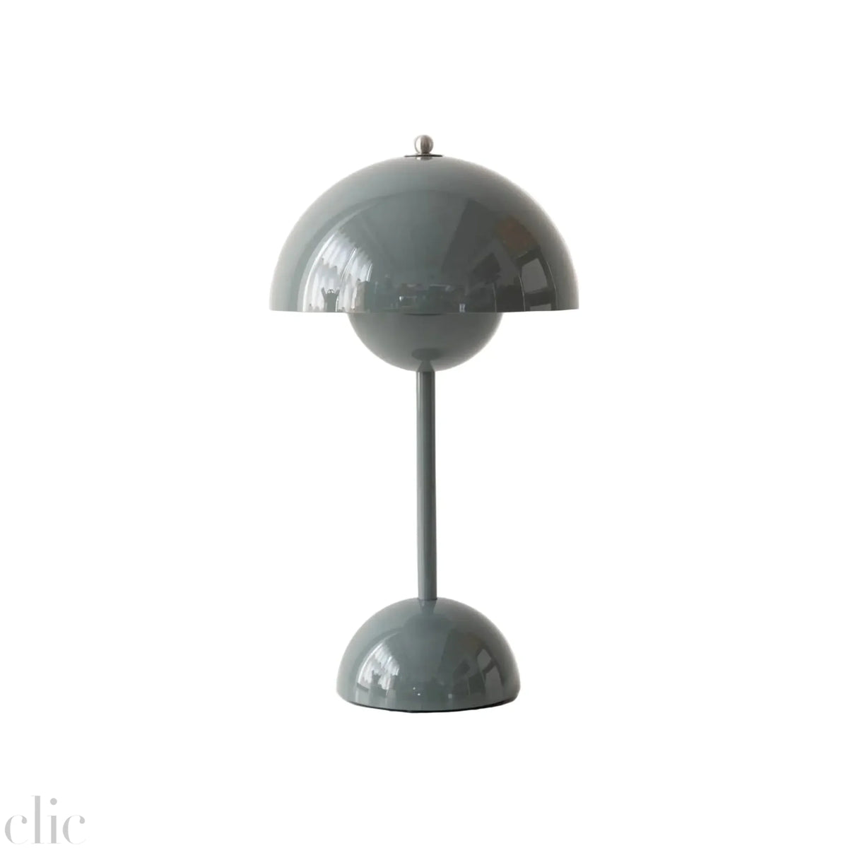 Flower Pot Table Lamp in Stone Blue, from Verner Panton