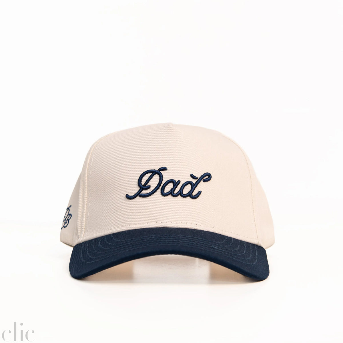 Dad 3D Puff Hat in Cream & Navy, from Dad Brand