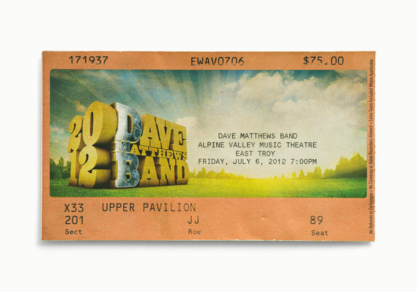 Dave Matthews Band, Alpine Valley Music Theatre, East Troy, WI 2012 by Blaise Hayward