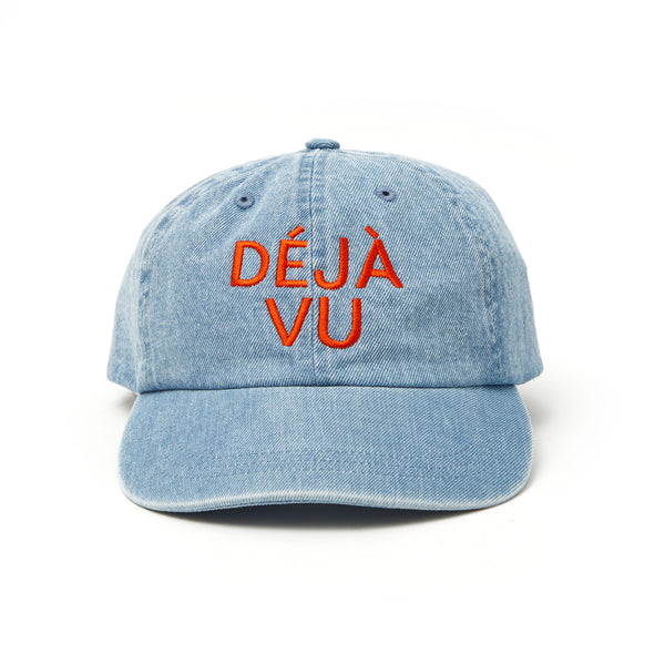 Deja Vu Baseball Hat in Blue Denim, from Clare V