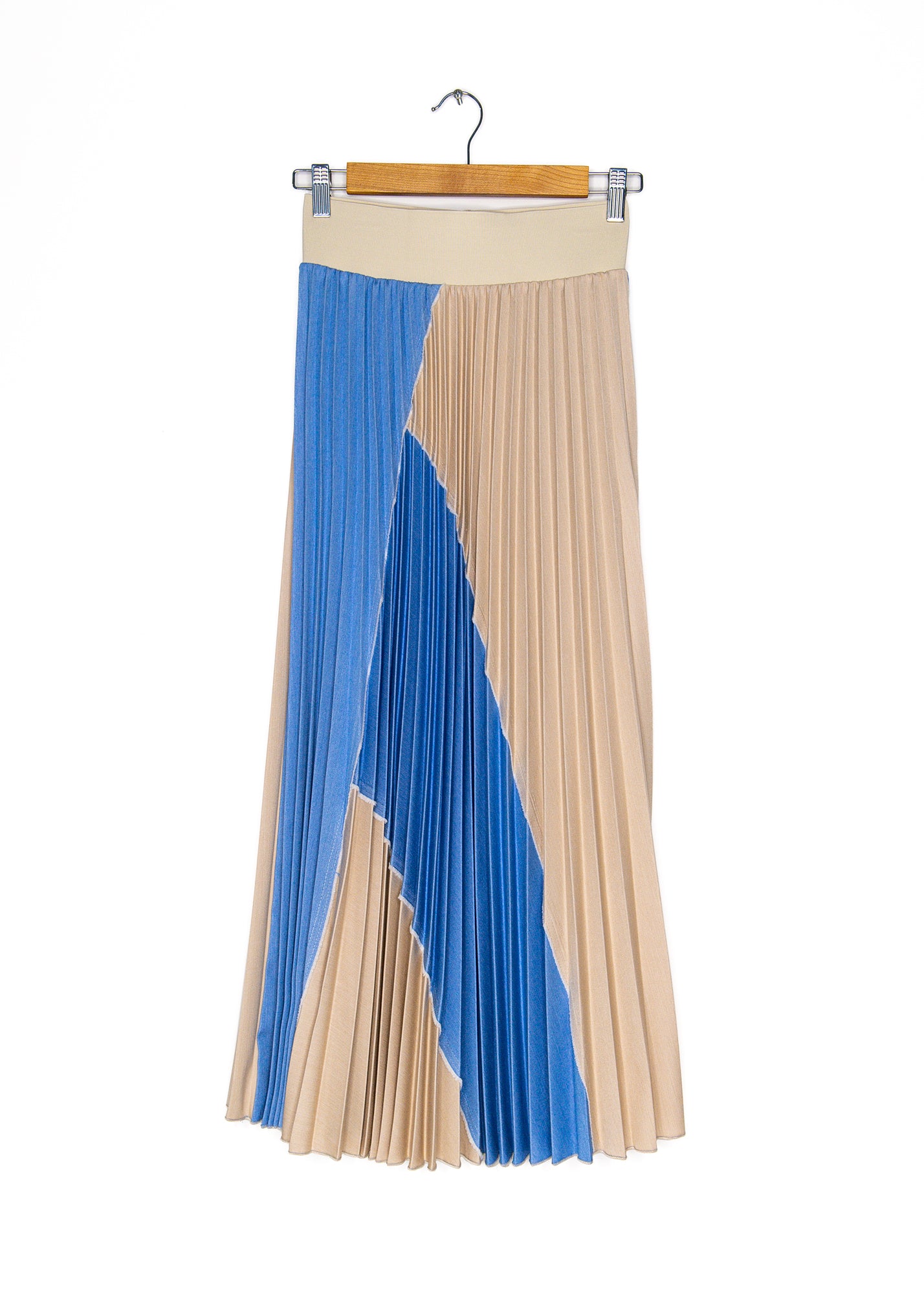 Denim Deluxe Skirt in Sky and Sand, from Loyd Ford