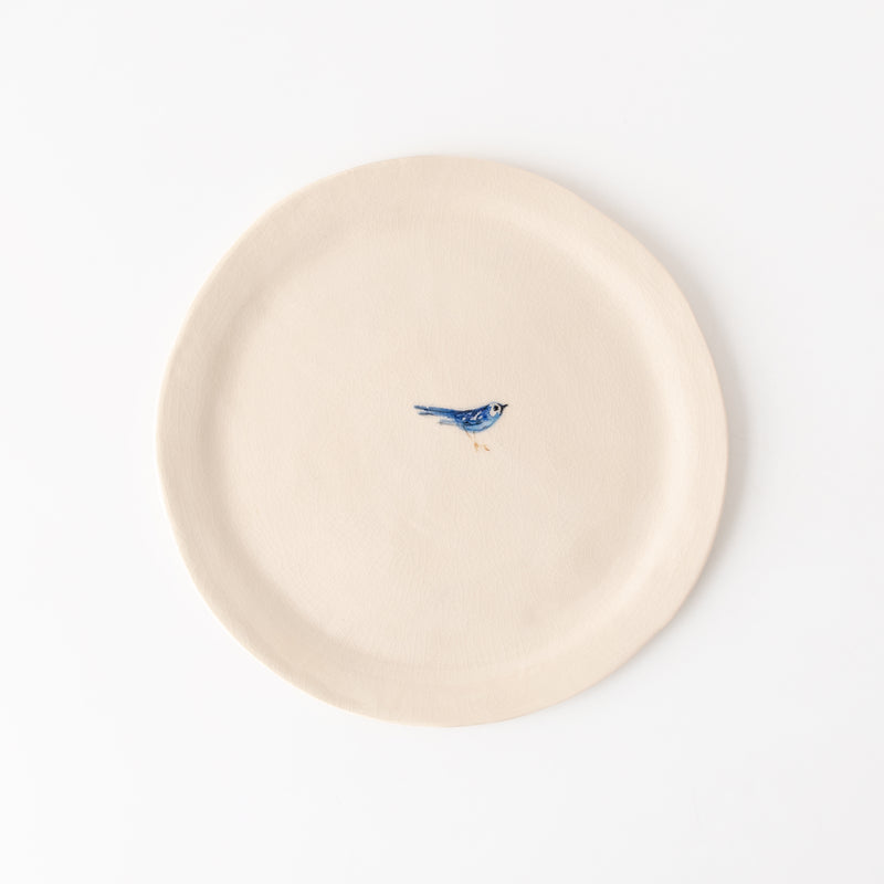 Blue Bird Dinner Plate, from Tivoli Tile Works