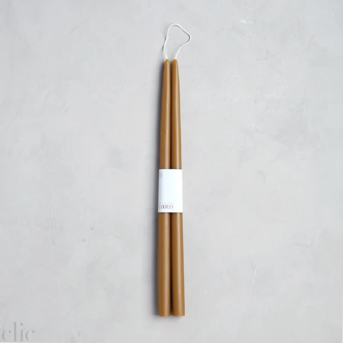 Dipped Taper Candles in Miel, from The Floral Society