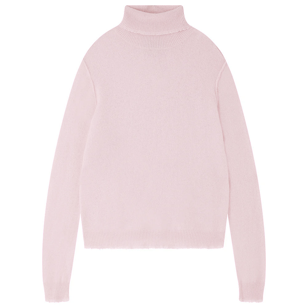 Distressed Roll Collar in Nurture, from Jumper 1234
